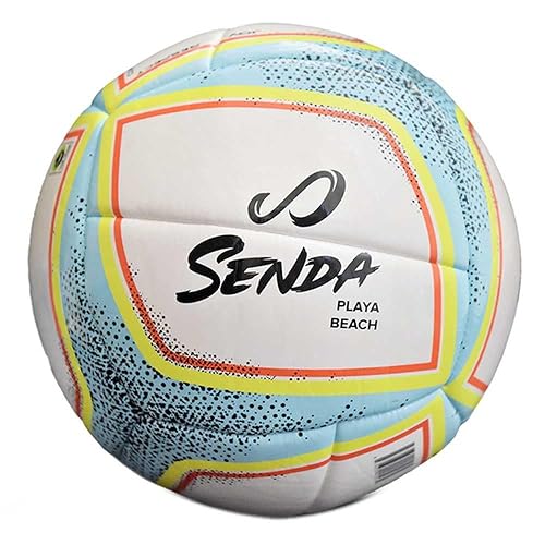 Senda Playa Beach Soccer Ball, Fair Trade Certified, White/Blue, Size 5 (Ages 13 & Up)