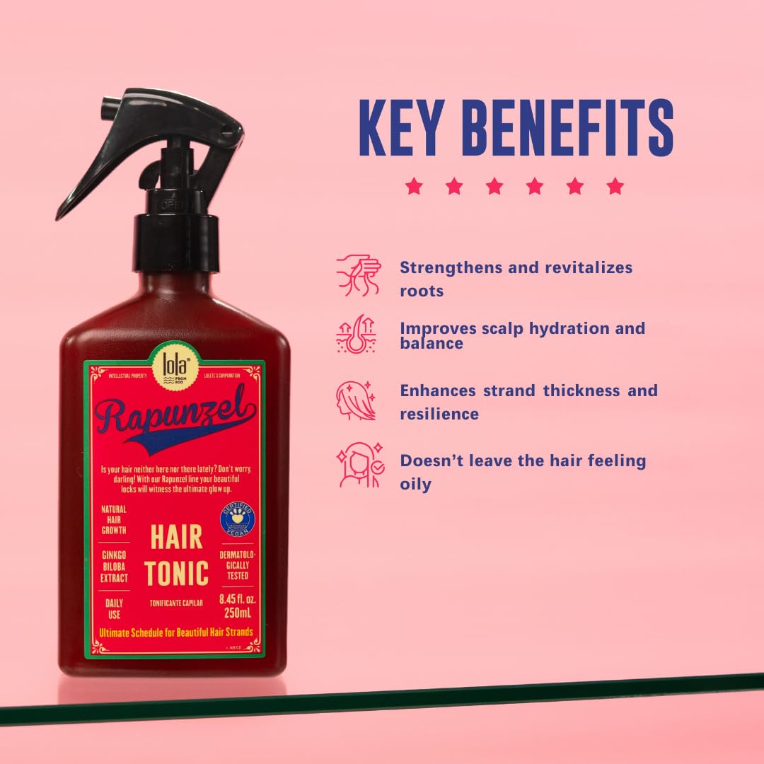 Lola From Rio - Rapunzel Hair Tonic Spray for Women - Hair Strengthening Treatment - Thickening Spray for Fine Hair - Supports Fuller Beauty and Personal Care Lola