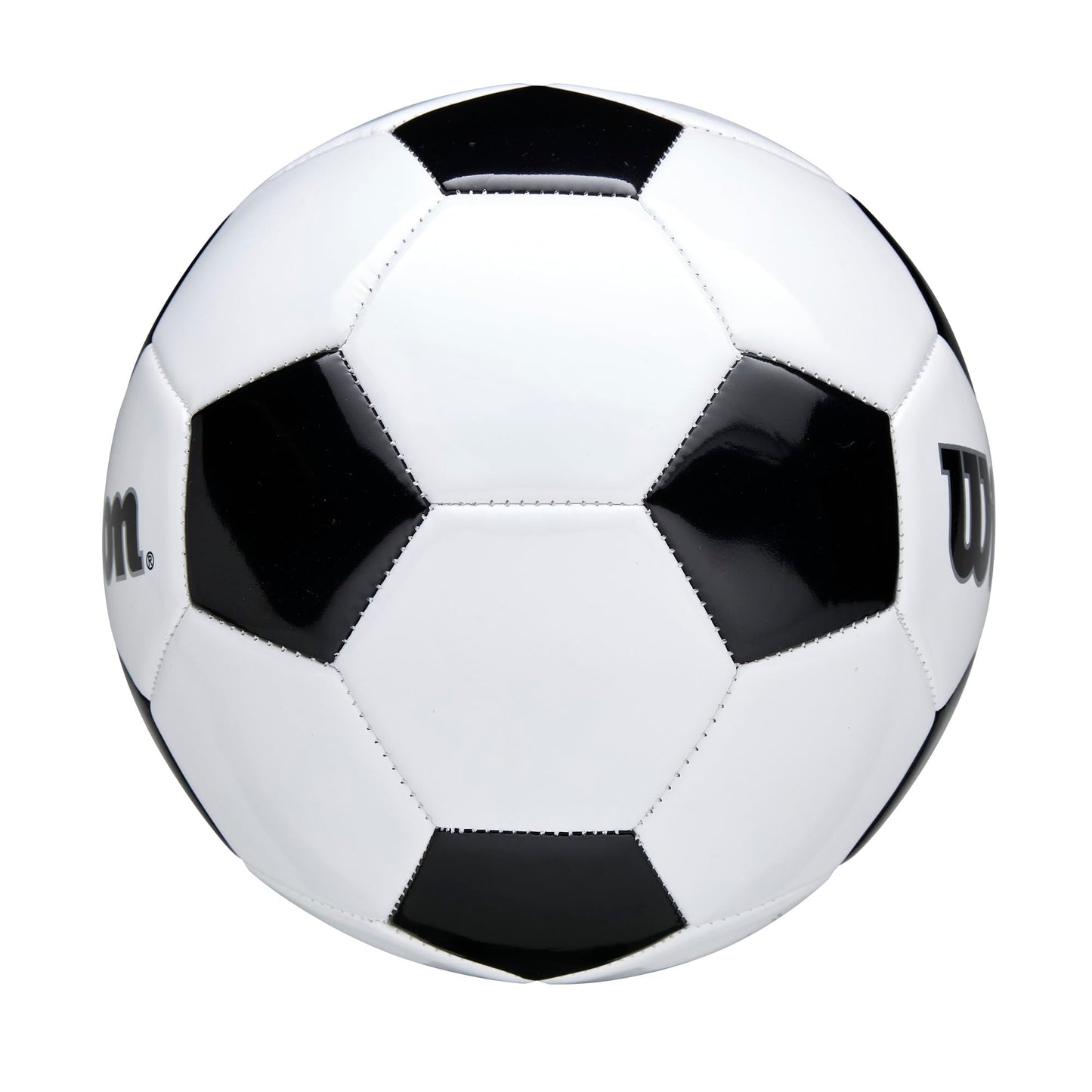 WILSON Traditional Soccer Ball - Size 5, Black/White