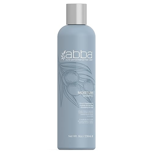 ABBA Moisture Shampoo, Olive & Peppermint Oil, 8 Fl Oz