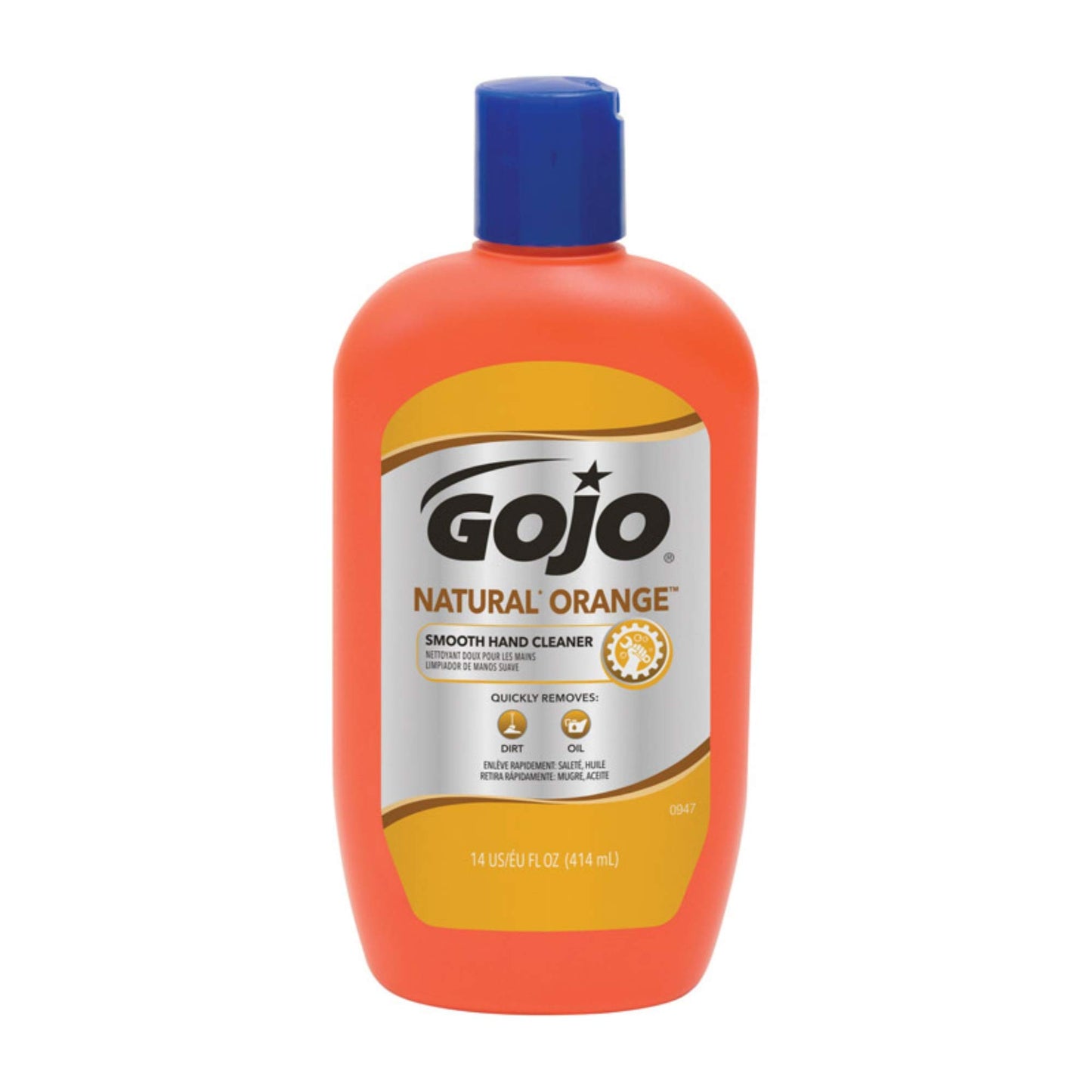 Gojo Natural Orange Smooth Hand Cleaners, Citrus, Squeeze Bottle, 14 oz Beauty & Personal Care Gojo