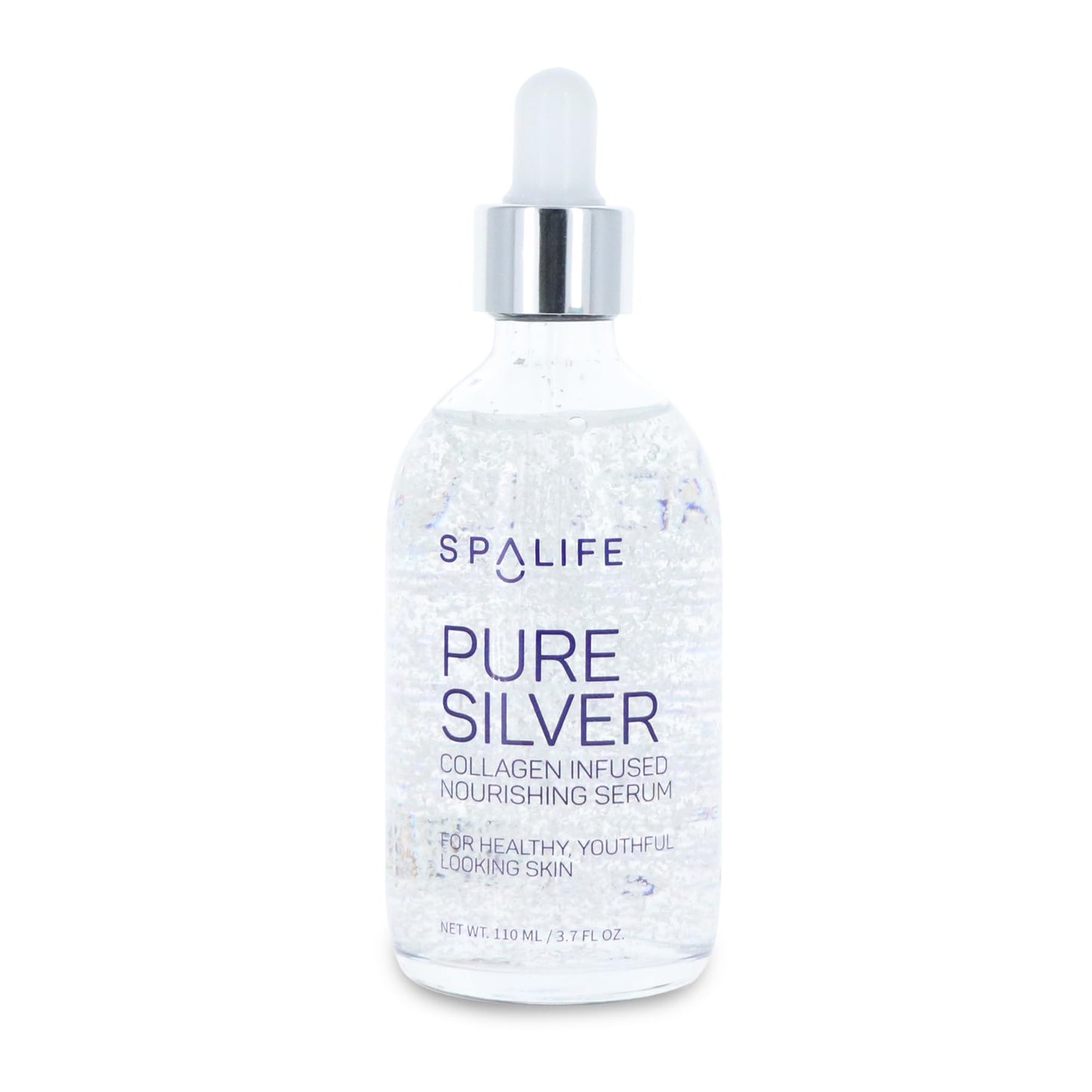 Spa Life Face Serum: Nourishing Gold & Silver Serums (Nourishing Silver & Collagen) 110 ml (3.7 Fl. Oz.) - Boosts Firmness, Hydration, and Radiance