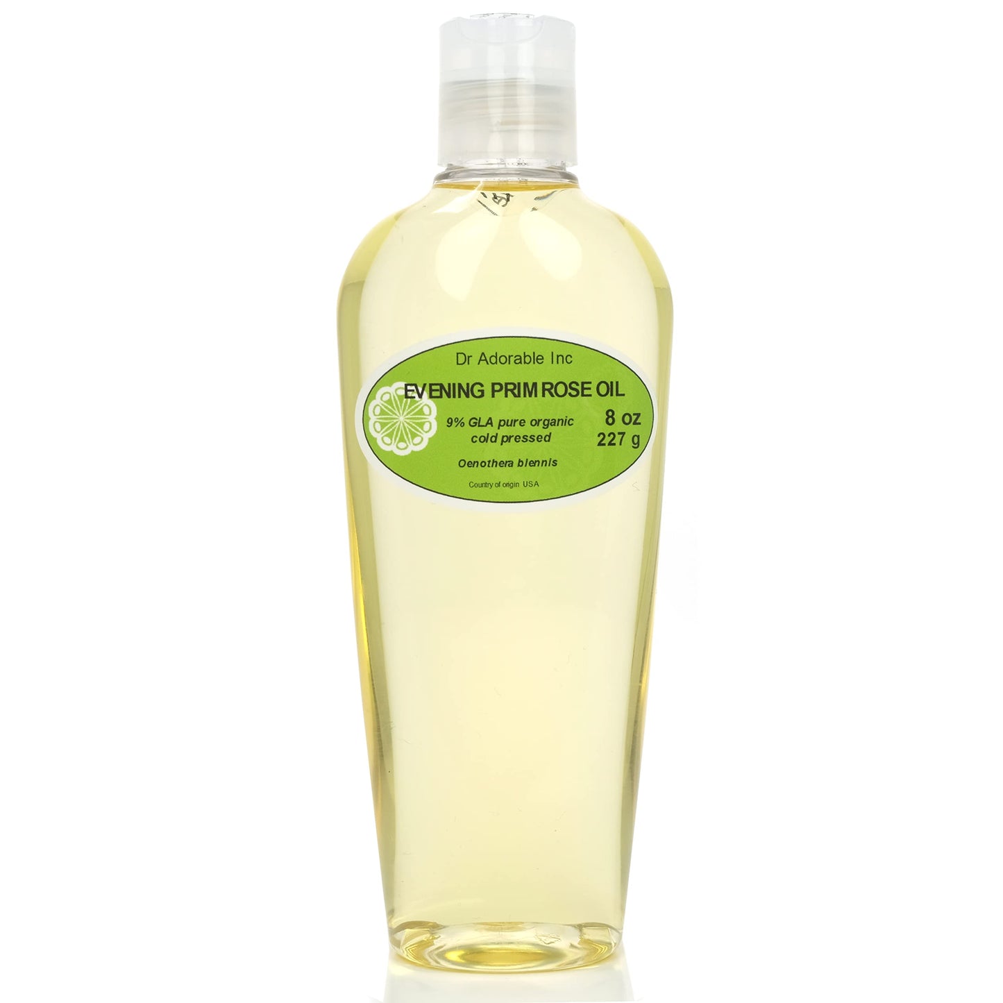 Dr Adorable - 8 oz - Evening Primrose Oil - 9% GLA Pure Organic Cold Pressed