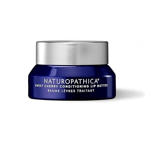 Naturopathica Sweet Cherry Conditioning Lip Butter, Natural Lip Balm for Soft, Full Lips, Antioxidant Rich Lip Moisturizer for Men and Women, 0.5 fl