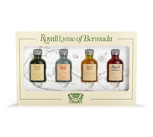ROYALL LYME Bermuda Collection by Royall Fragrances 4 Piece Mini Variety Set men