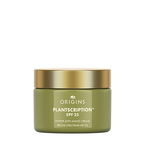 Origins Plantscription SPF 25 Power Anti-Aging Face Cream | Moisturizer with SPF to Visibly Reduce Fine Lines | With Peptides & Hyaluronic Acid, 1.7