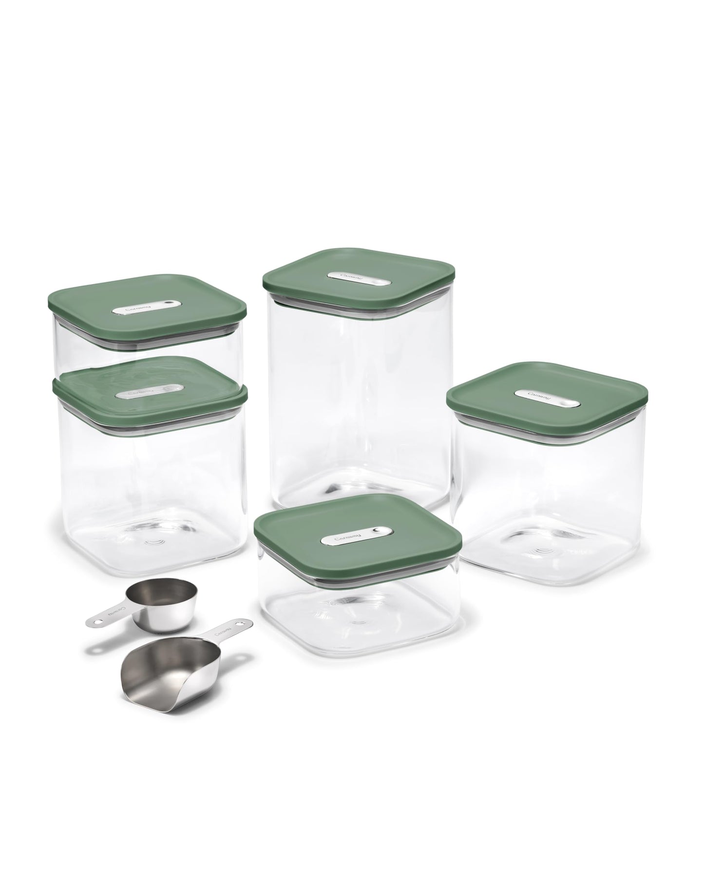 Caraway 13-Piece Glass Airtight Food Storage Containers with Lids - Non-Toxic, BPA-Free Kitchen Storage Containers - Stackable, Space-Saving Airtight…