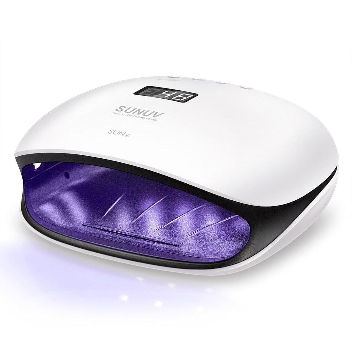 SUNUV UV LED Nail Lamp, UV Light for Nails Compatible with All Gel Polish, 36 LEDs with 4 Timer Settings, LCD Display for Home Salon (Black) Beauty and Personal Care SUNUV Default Title
