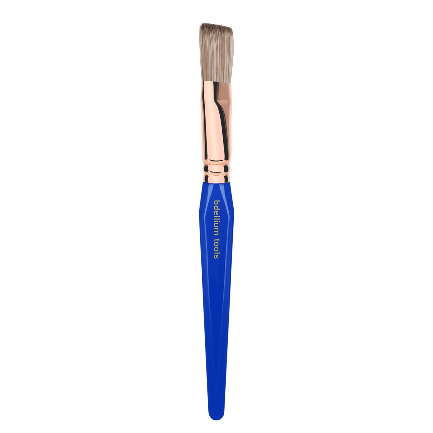 Bdellium Tools Professional Makeup Brush - Golden Triangle 365 Square Mask - With All Vegan and Soft Synthetic Fibers, For Applying Face Masks (Blue