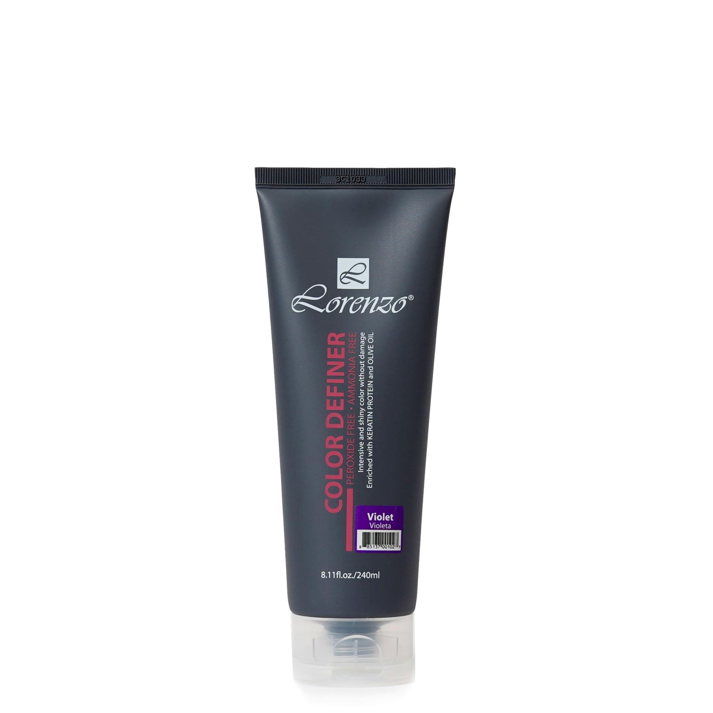 L Lorenzo Color Definer Cellophane 8.11fl.oz/240ml | Peroxide & Ammonia Free | Glossy hair Brilliant color without Damaged Hair | Stain Remover Inside