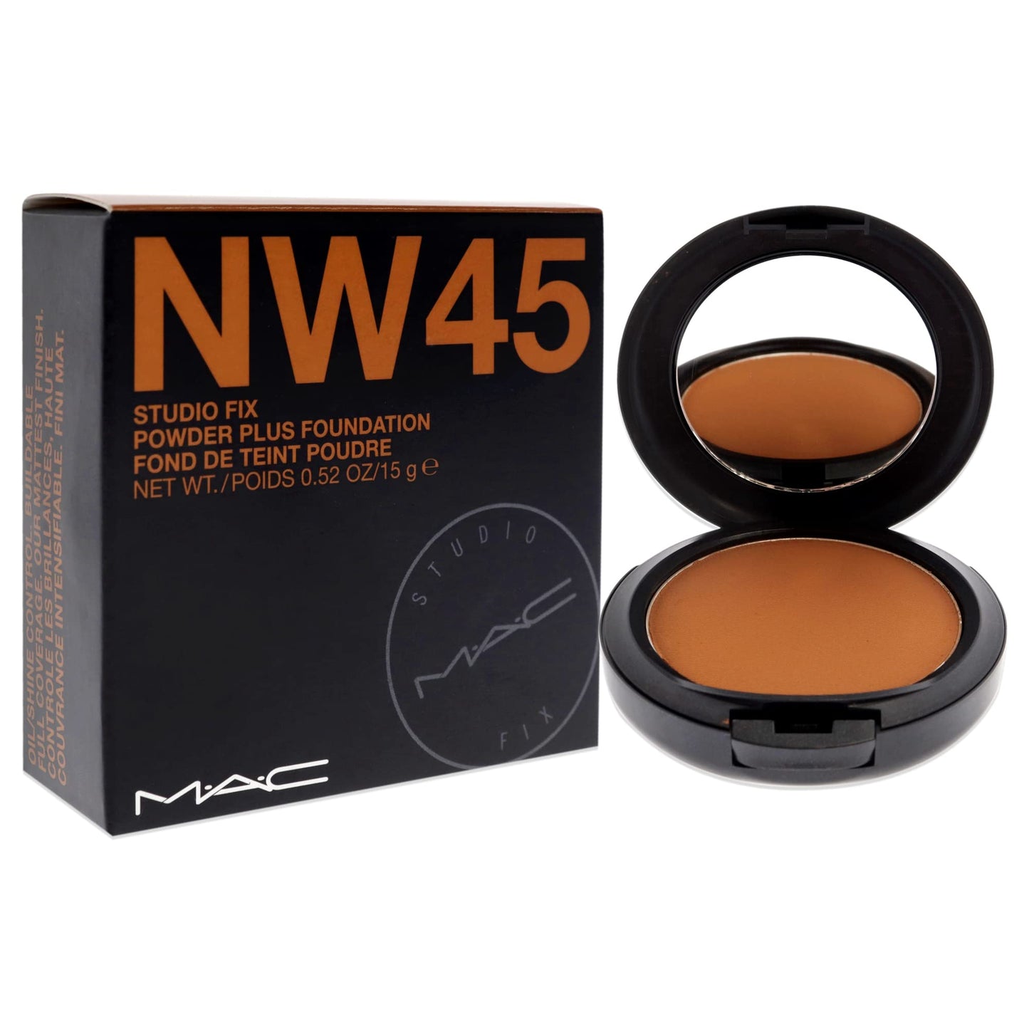 MAC Studio Fix Powder Plus Foundation, NW45, 0.52 Fl Oz (Pack of 1) (MACM51048)