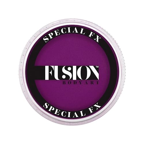 Fusion Body Art and FX Pro Special Effects Paint | Neon Violet (32gm), Professional Quality Water Activated Special FX Paint Supplies Single Color