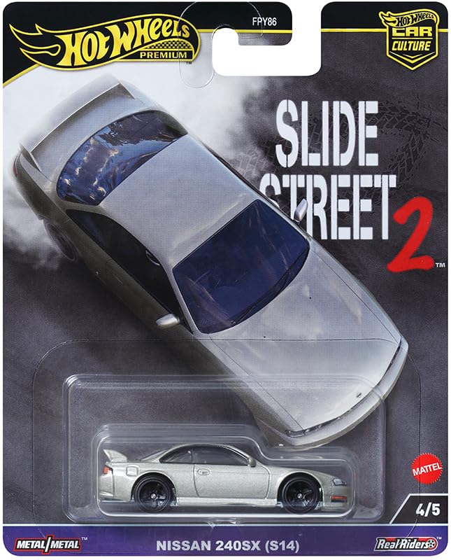 Hot Wheels 2024 Car Culture Slide Street 2 - 5-Pack (FPY86-959H) | Nissan Z, Lamborghini Huracán, GR Corolla, 240SX, Mustang RTR | 1:64 Die-Cast…