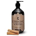 Striking Viking Sandalwood Beard Wash/Shampoo for Men - 17 Oz, Paraben & Sulfate Free, Jojobal Oil for all Beard Types - Promotes Healthy Growth