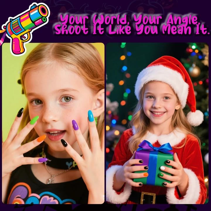 Aieenjor Kids Nail Polish with Stickers, Non-Toxic Toddler Nail Polish, Water-Based, Peelable Polish for Kids, for Party, Holiday Favors, Party Favors Beauty and Personal Care Aieenjor