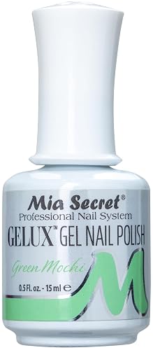 Mia Secret Gelux Nail Polish 0.5 Oz UV Gel-SOAK Off Gel Polish - Collection 2018 Pick Your Color (Green Mochi) Beauty & Personal Care Mia Secret