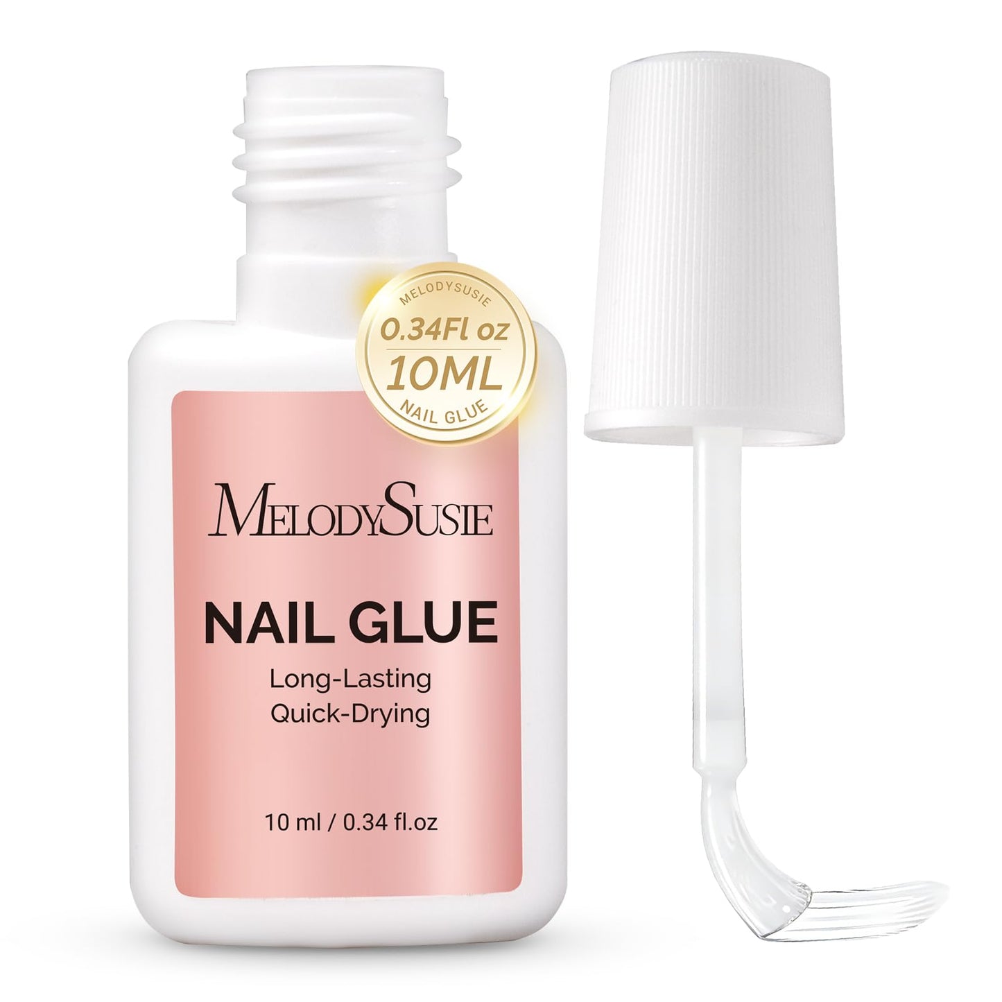 MelodySusie Nail Glue for Press on Nails Acrylic Nail Tips Quick-Drying Super Strong Long Lasting Adhesive for Fake Nails No UV Lamp Needed with Easy Beauty and Personal Care MelodySusie Default Title