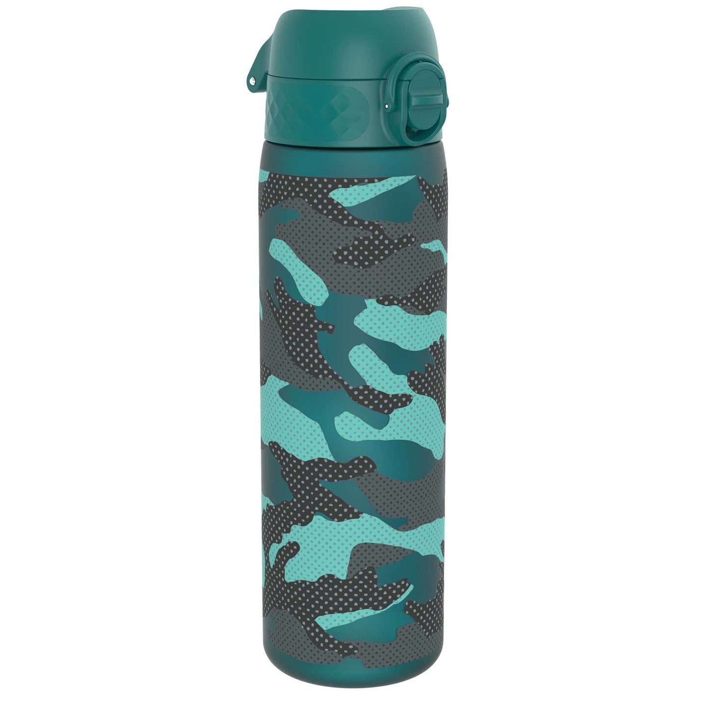 ION8 Water Bottle, 500 ml/18 oz, Leak Proof, Easy to Open, Secure Lock, Dishwasher Safe, BPA Free, Flip Cover, Carry Handle, Fits Cup Holders, Easy