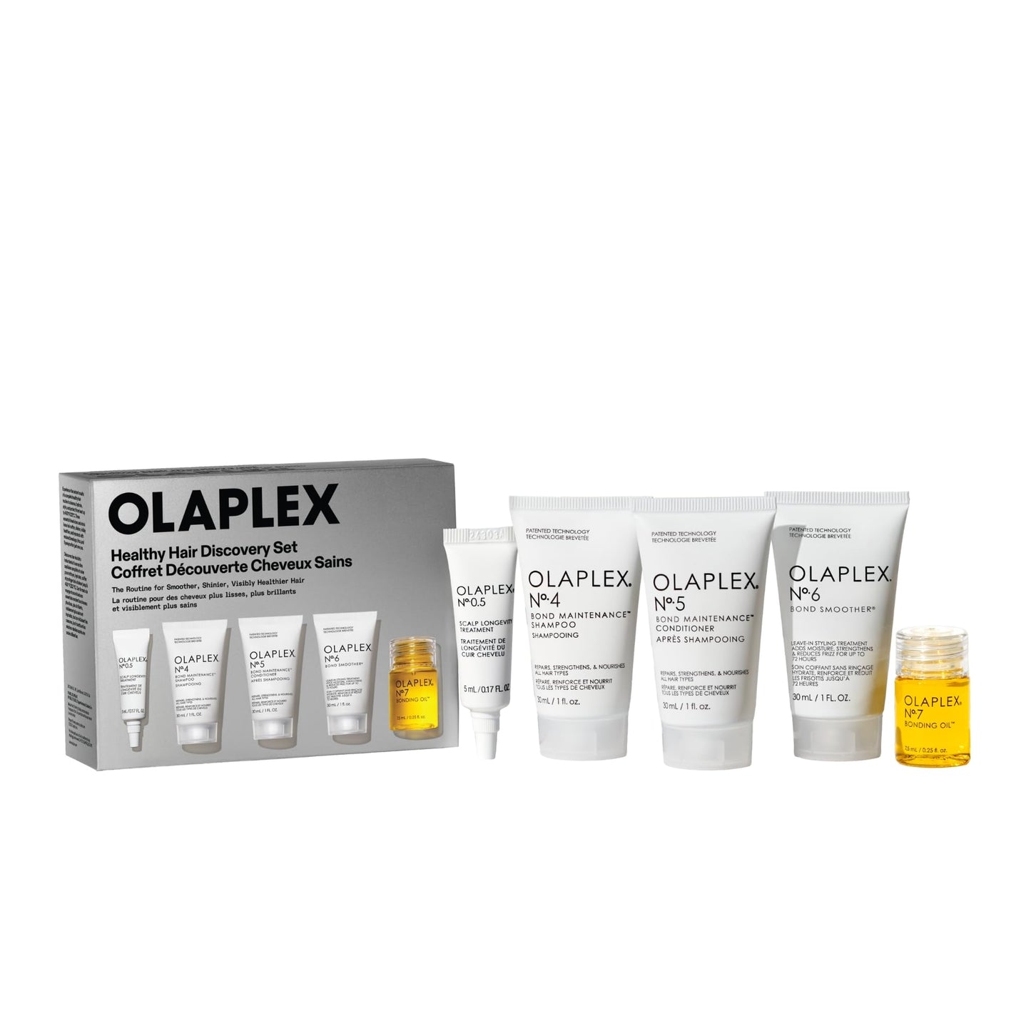 Olaplex Healthy Hair Discovery Travel Set: Nº. 4, 5, 0.5, 6, 7 Set | Cleanse, Hydrate, Reduce Breakage, and Boost Shine & Softness | For Coily, Curly Beauty and Personal Care Olaplex Default Title