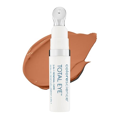 Colorescience Total Eye 3-in-1 Anti-Aging Renewal Therapy for Wrinkles & Dark Circles, SPF 35, Deep