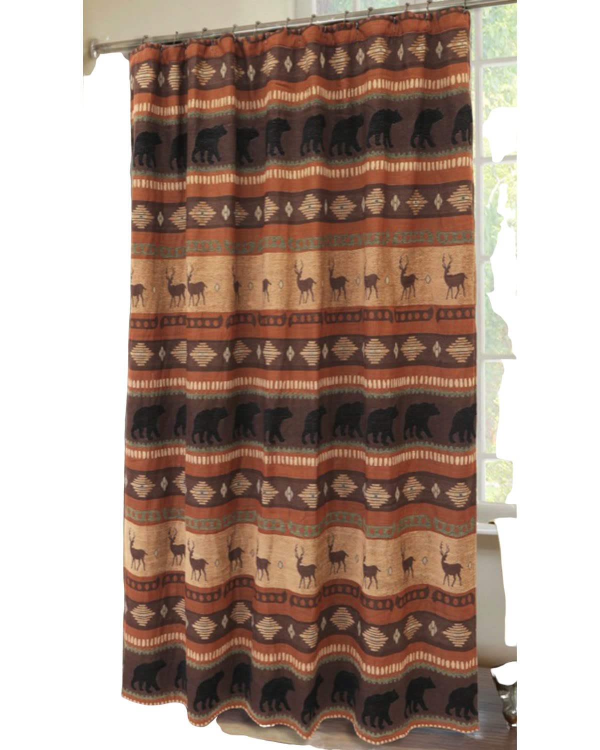 Carstens, INC JB4146 Shower Curtain, Brown