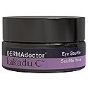 DERMAdoctor vitamin c eye cream with Vitamin E - caffeine under eye cream for Dark Circles, Puffiness, Bags, Eye Fatigue, Wrinkles & Dehydration