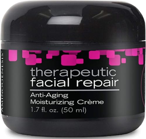 AminoGenesis Therapeutic Facial Repair w/SYTHE'6 1.7 oz Anti Aging, Moisturizer, Peptide, Amino Acids, Collagen, Elastin, Wrinkle, Dark Spot, Dry, All
