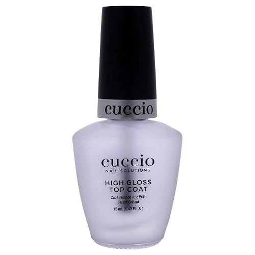 Cuccio Colour High Gloss Nail Top Coat - Developed With UV Absorbers To Help Protect The Nail Colour - Flexible Chip Resistant Protective Coating Beauty & Personal Care Cuccio