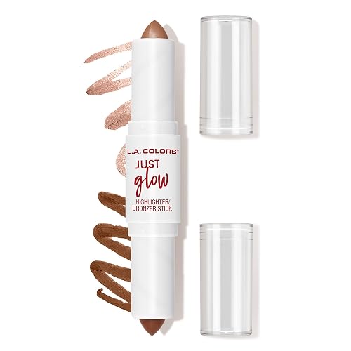 L.A. COLORS Just Glow Highlight Stick - Dual-Sided-Ended, Copper Haze CCS596