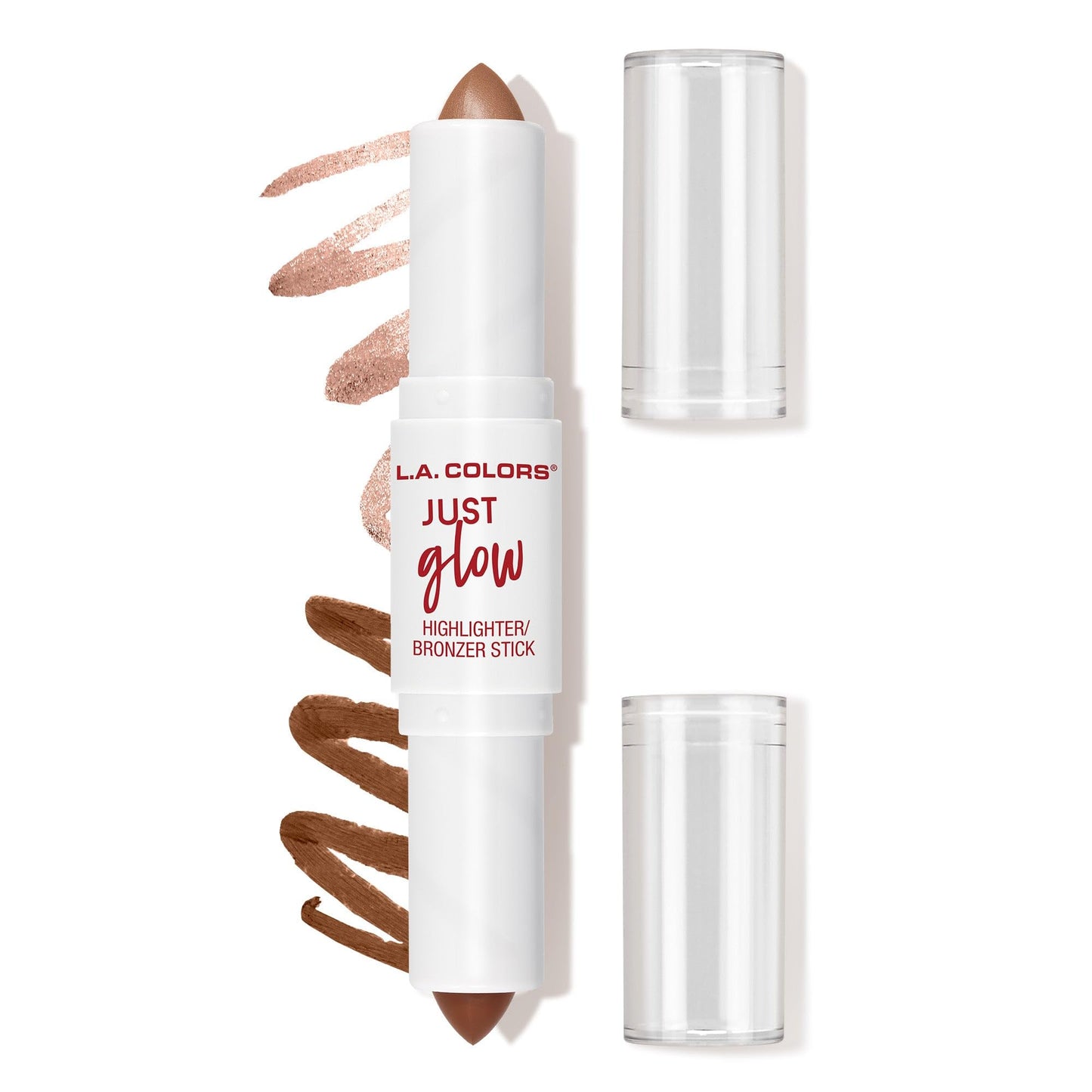 L.A. COLORS Just Glow Highlight Stick - Dual-Sided-Ended, Copper Haze CCS596