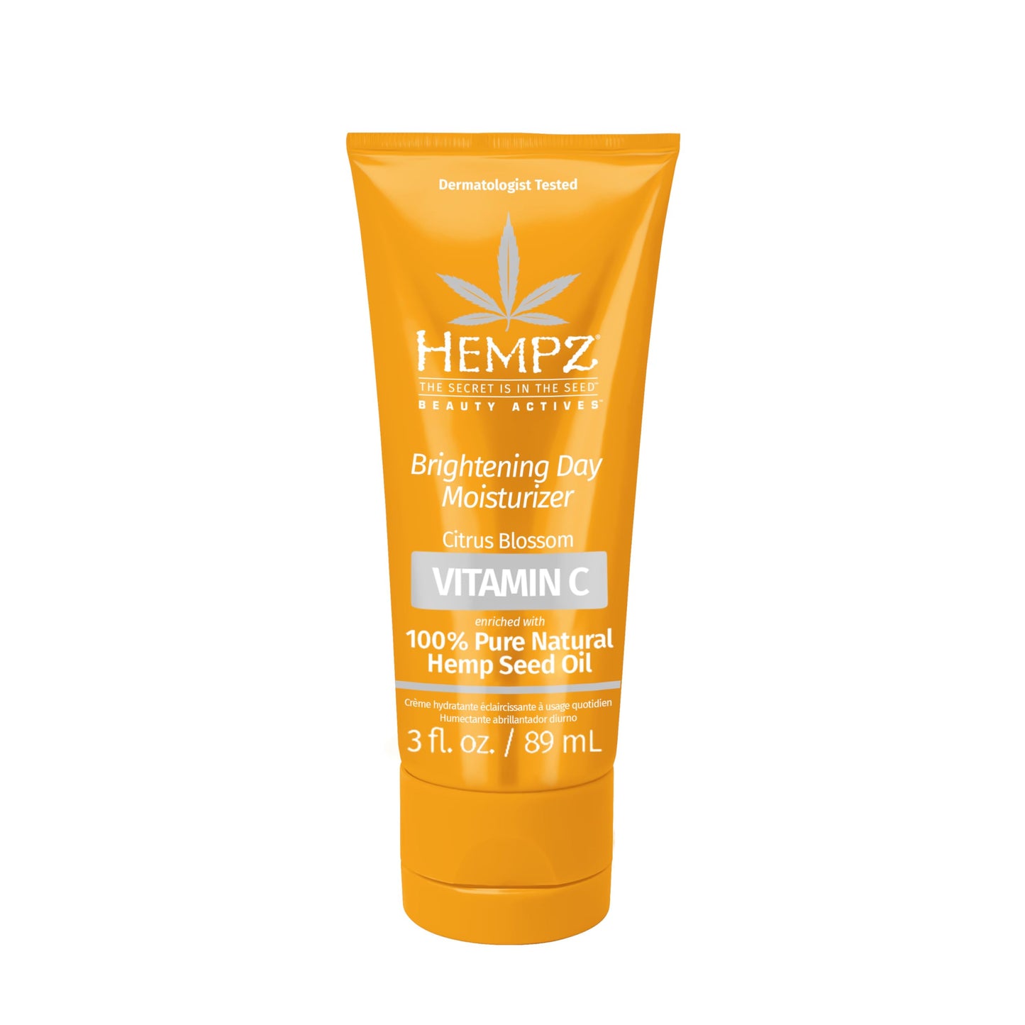 Hempz Citrus Blossom Brightening Daily Moisturizer - Hydrating Day Cream Rich with Minerals, Vitamin C, & Hempseed Oil to Hydrate & Repair Extremely