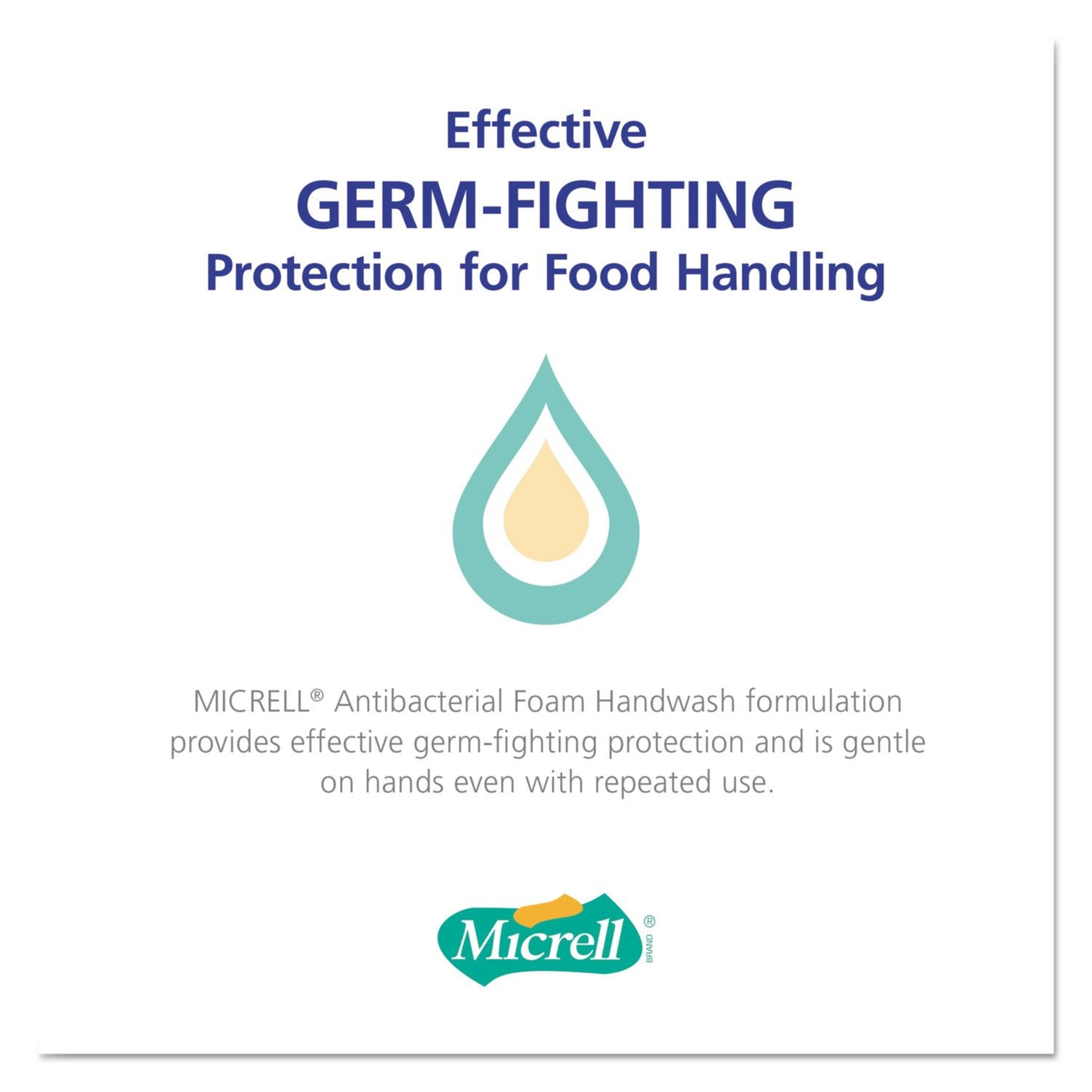 Gojo MICRELL TFX Antibacterial Foam Handwash, 1200 mL Hand Soap Refill For MICRELL TFX Touch-Free Dispenser (Pack of 2) - 5357-02