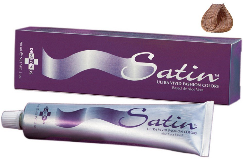 Satin Ultra Vivid Fashion Colors, 6GC Dark Golden Copper Blonde Hair Dye, 3 oz., Gold Copper Series Permanent Hair Dye, Made with Soy Protein and Aloe