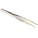 Mundial Gold Pointed Tweezers for Ingrown Hair Removal