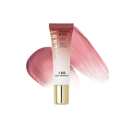 Milani Cheek Kiss Liquid Blush Makeup, Lightweight, Blendable & Buildable for Radiant Flushed Cheeks, Skin-Loving Formula - Rose Romance