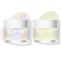 LANGMANNI Holographic Body Glitter Gel for Body, Face, Hair and Lip.Color Changing Glitter Gel Under Light. Vegan & Cruelty Free-1.35 oz (3# Neon