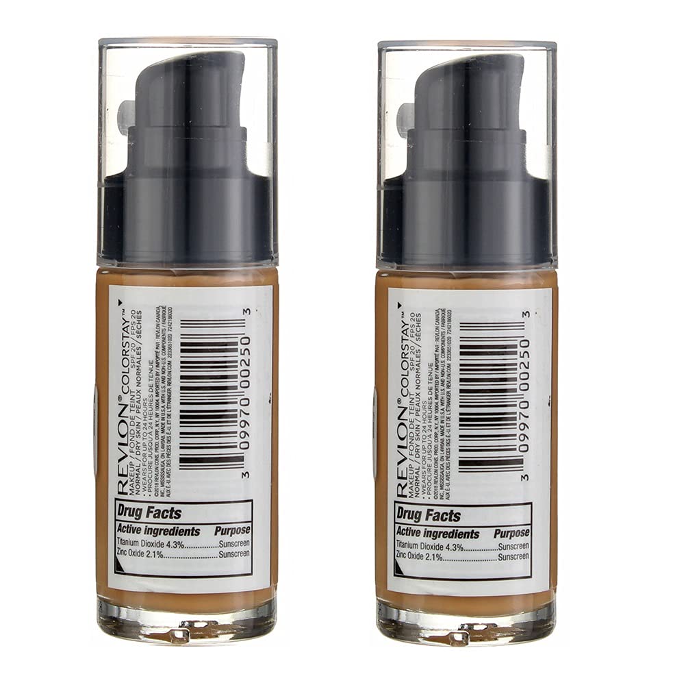 Pack of 2 Revlon ColorStay Makeup for Normal/Dry Skin Skin SPF 20, Macadamia (460)2