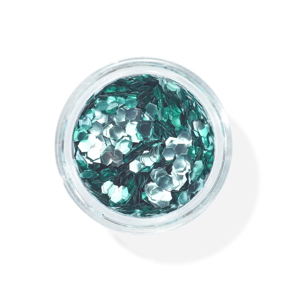 Snazaroo Chunky Bio Glitter, 5g (.17-oz) Tub, Turquoise
