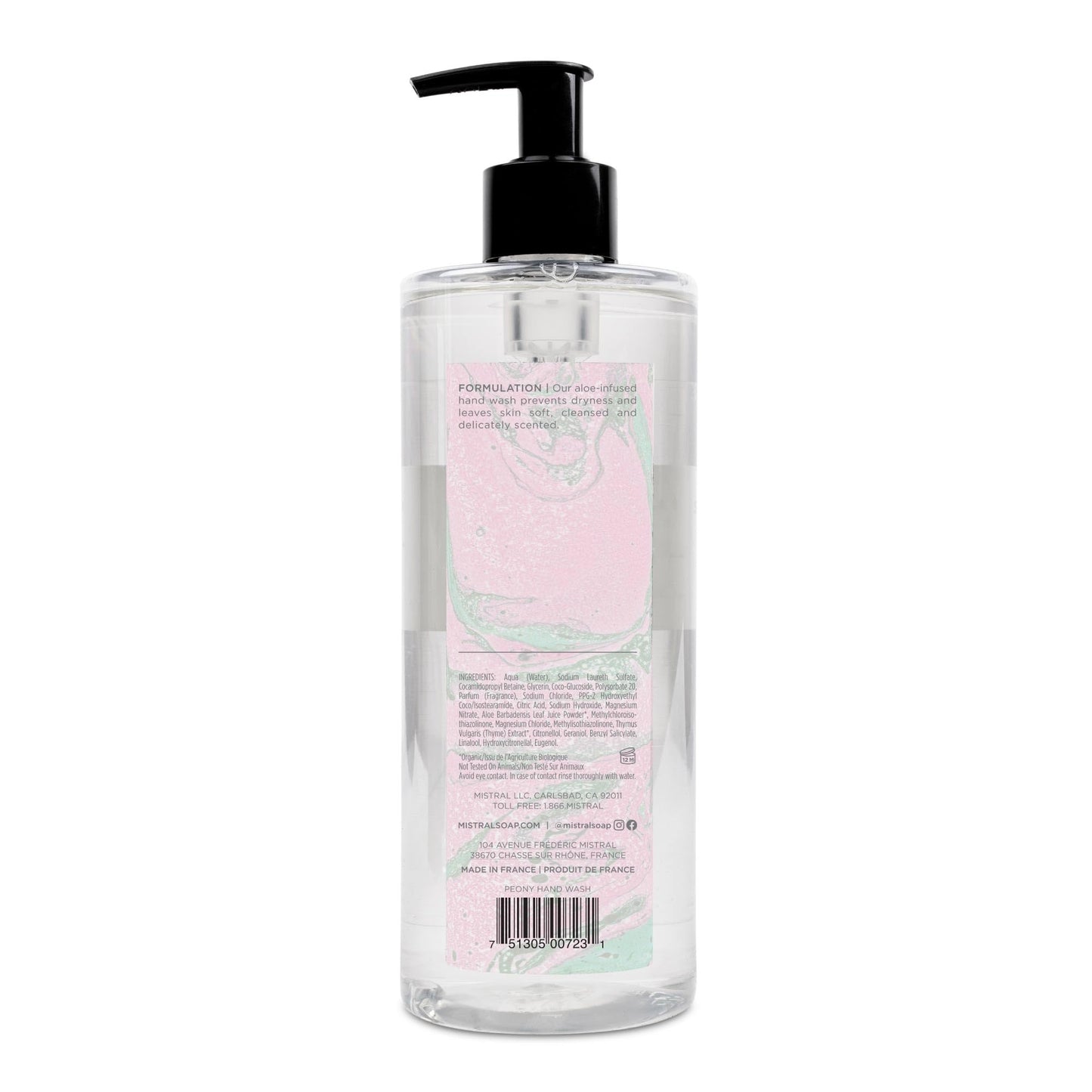 Mistral Marbles Hand Wash, Peony, 16.9 fl oz Beauty & Personal Care Mistral