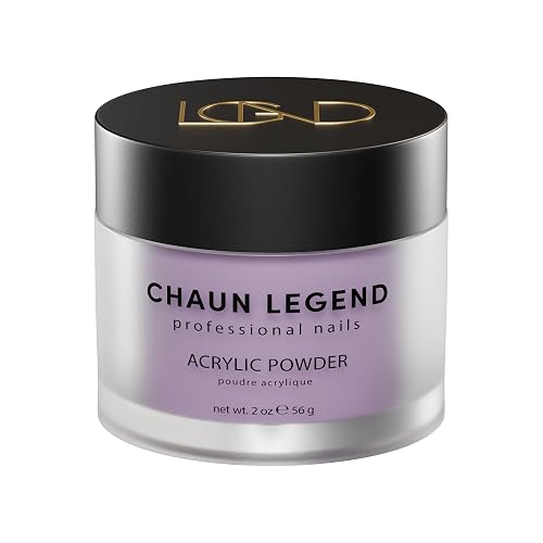 Chaun Legend Acrylic Powder, 2 Oz Long Lasting Salon Quality, Bubble Free, Self Leveling Professional Manicures, Fake Nails, Carving & Extensions, Ube Beauty & Personal Care Chaun Legend Professional Nails
