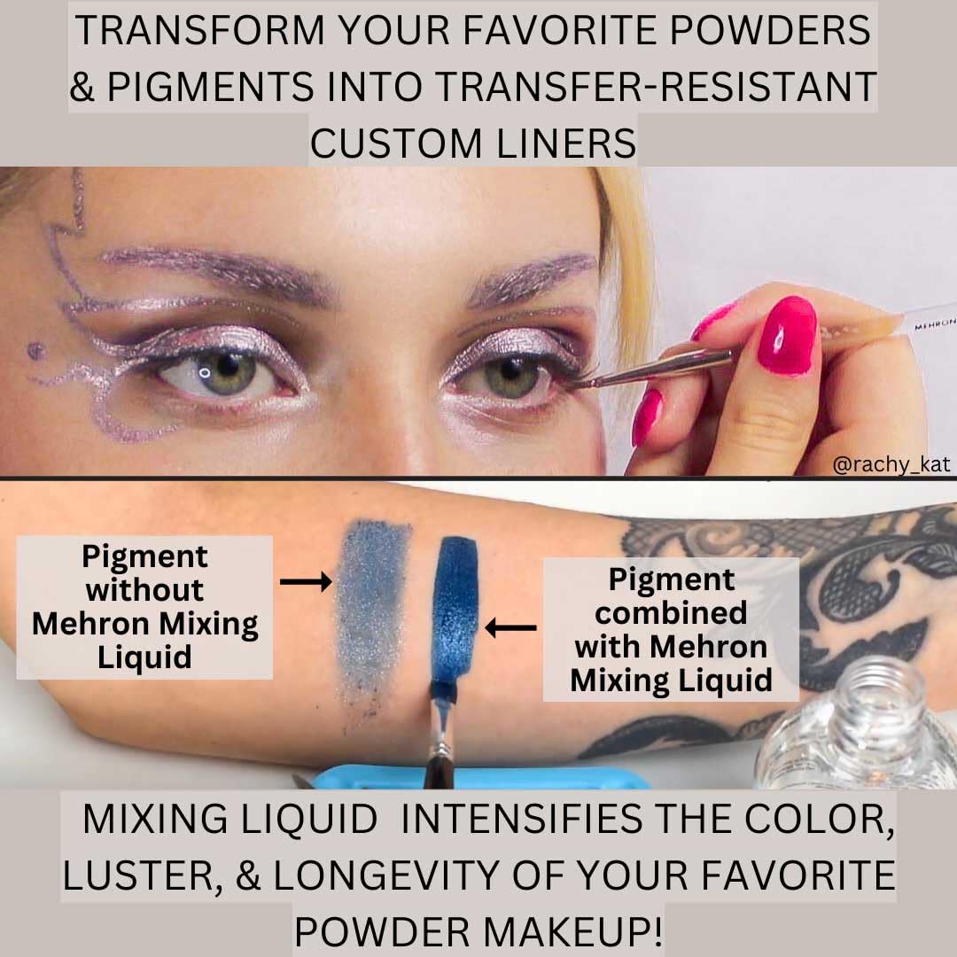 Mehron Makeup Mixing Liquid | Water Resistant For All Day Wear | Multi-Use Makeup Transformer | Eyeliner Mixing Medium | Clear 4.5 fl oz (133 ml)