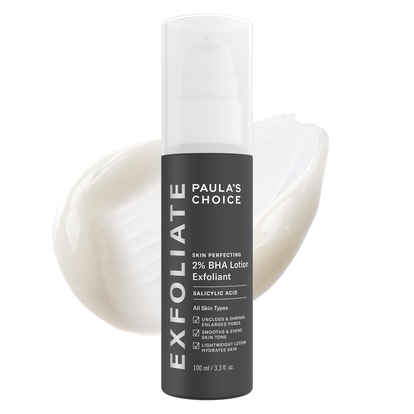 Paula's Choice SKIN PERFECTING 2% BHA Exfoliant Lotion, Salicylic Acid Exfoliant-Facial Exfoliator for Enlarged Pores, Wrinkles & Fine Lines, Suitable