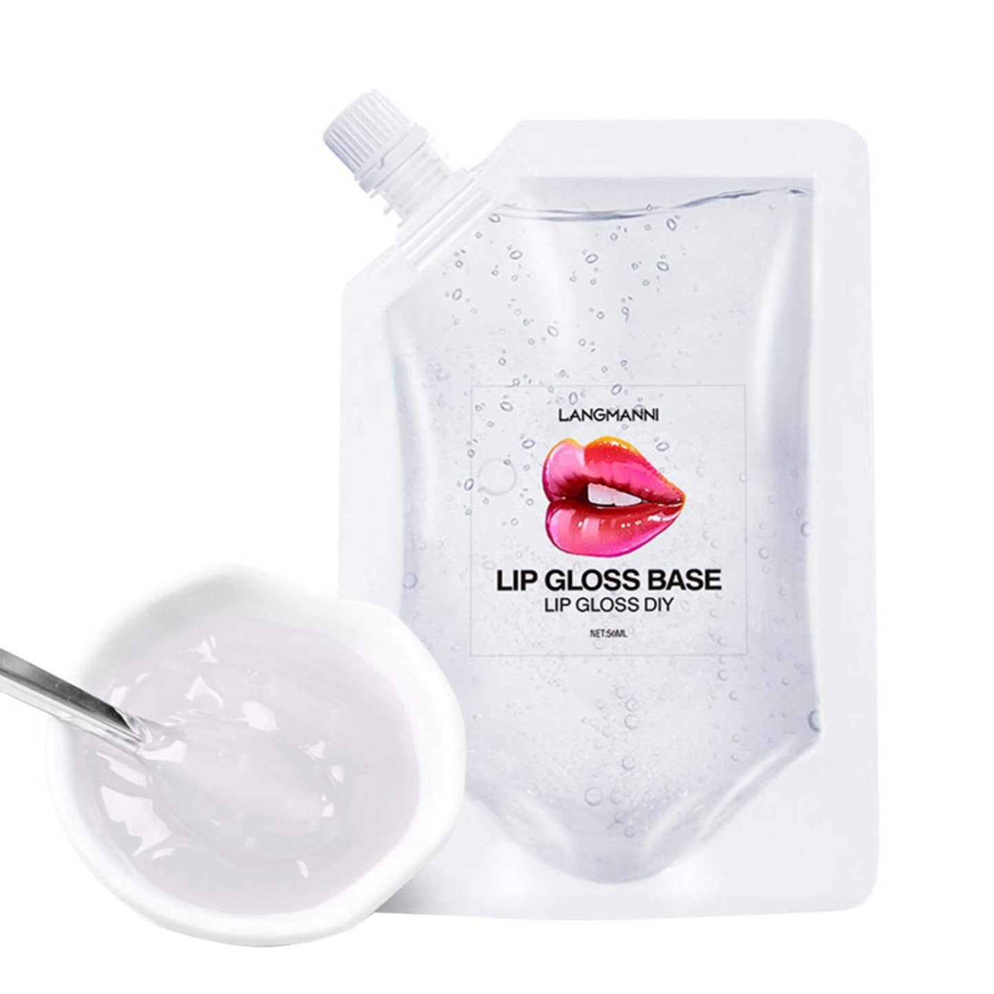 Transparent Lip Gloss ?Moisturize Lip Gloss Base, Lip Gloss Base Oil Material Lip Makeup Primers, Primer for DIY Handmade Lip Balms Lip Gloss
