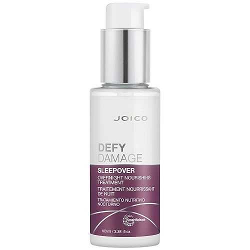 Joico Defy Damage Sleepover Overnight Nourishing Treatment | Instantly Softens & Smooths | Strengthen Bonds | Reduce Breakage & Split Ends | No Rinse