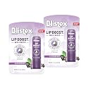 Blistex Lip Boost Wellness, Intensive Hydration from Coconut Oil & Beeswax, Elderberry Moisturizer (Pack of 2)
