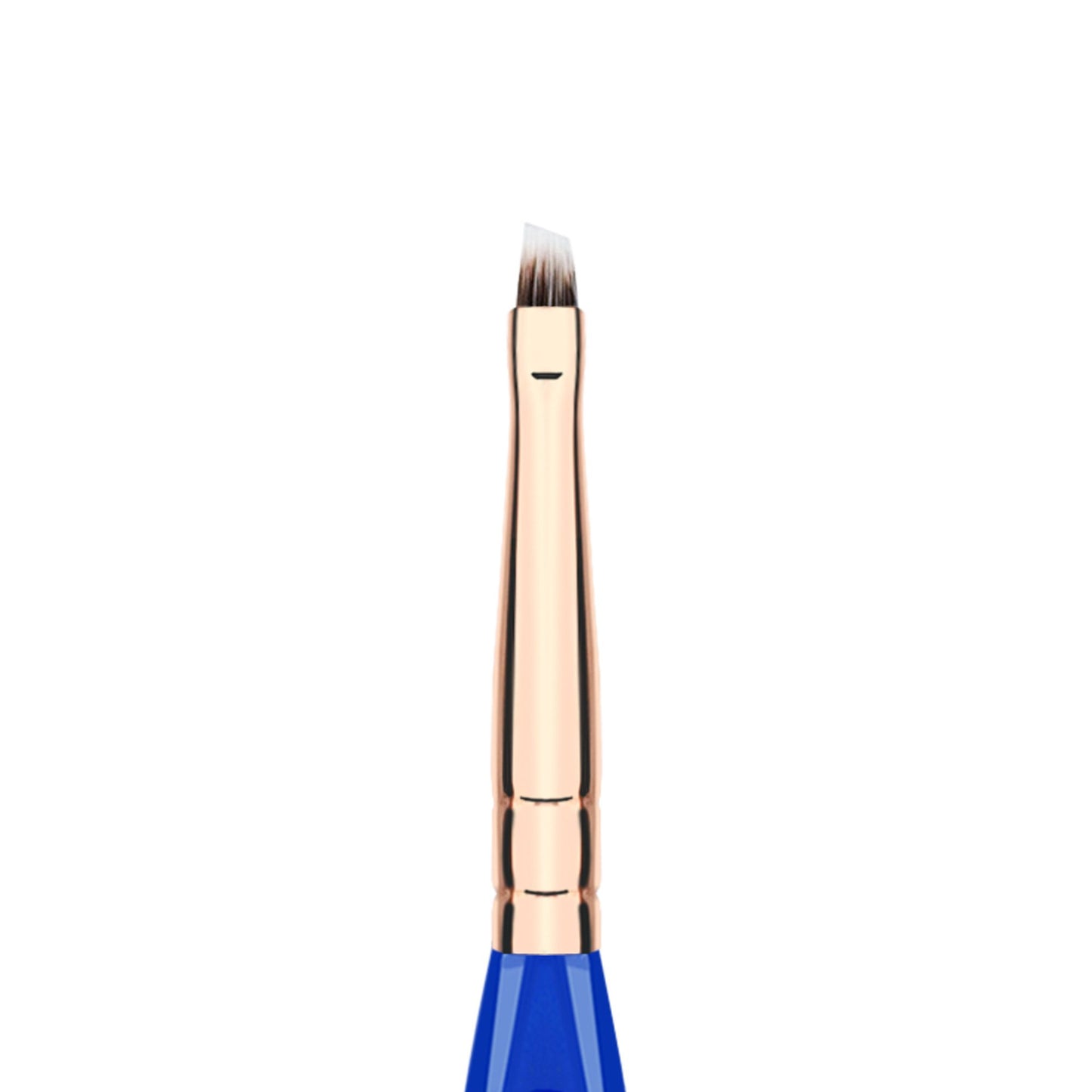 Bdellium Tools Professional Makeup Brush - Golden Triangle 760 Liner/Brow - With All Vegan and Soft Synthetic Fibers, For Eyes & Brows (Blue, 1pc)
