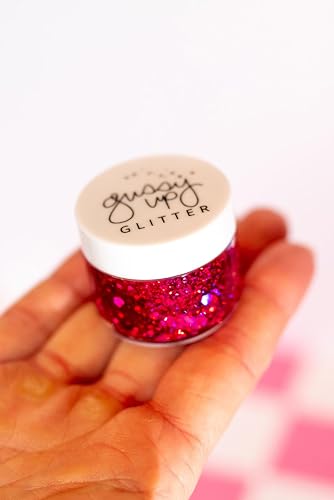 Hair Glitter Gel by Gussy Up- Water-Based Quick-Drying Sparkle for Kids & Adults - Clear-Dry Formula - Washable Festival & Party Hair Glitter - 20ml