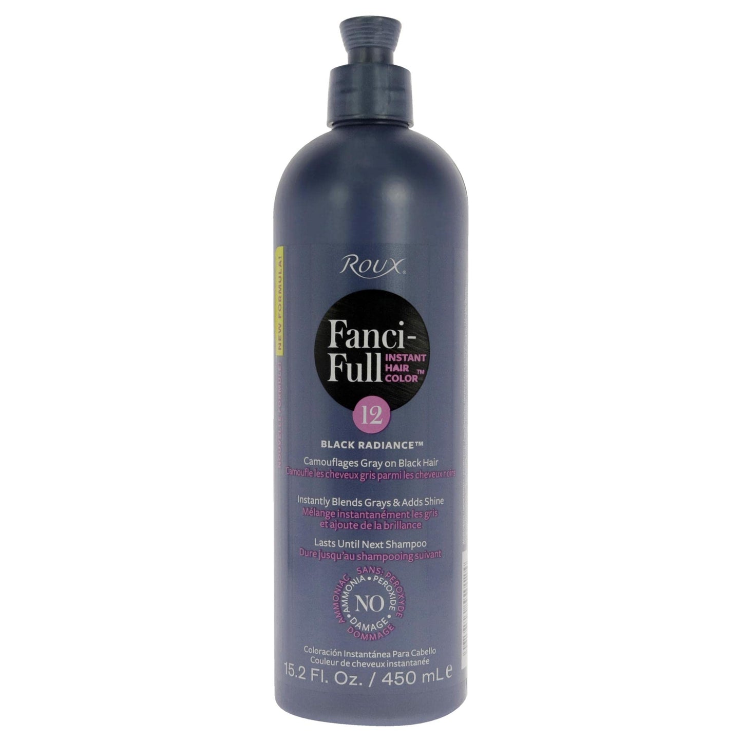 Roux Fanci-Full Rinse Instant Hair Color - 12 Black Radiance Hair Color Unisex 15.2 oz