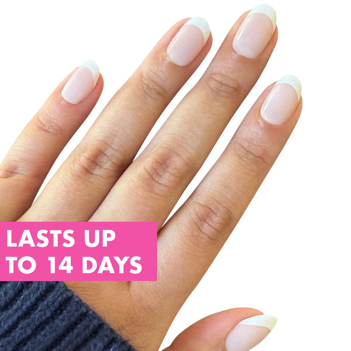 Olive & June Instant Mani Press-On Nails, Timeless French, Short, Round Beauty and Personal Care Olive & June
