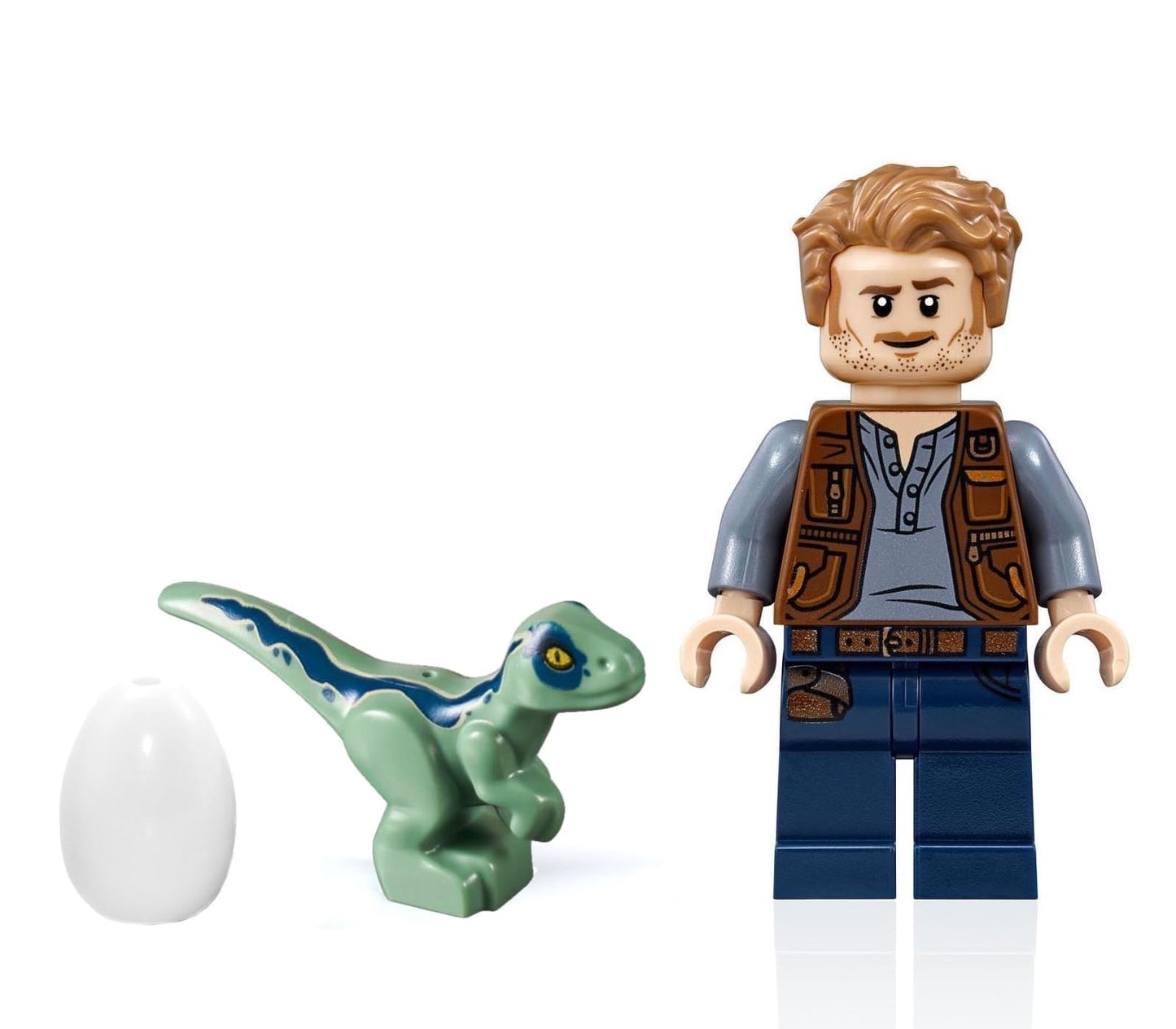 LEGO Jurassic World Dominion - Owen Grady Minifigure (with Blue The Raptor and Dinosaur Egg) 75930